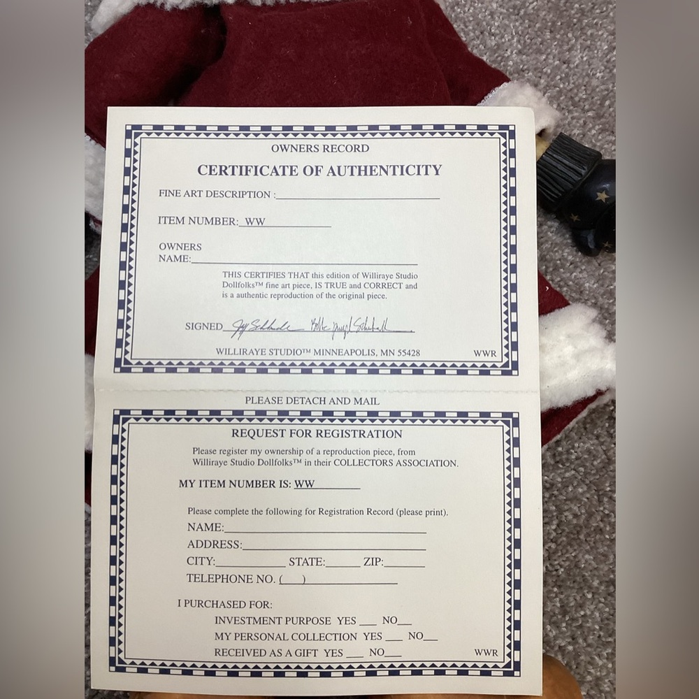 Doll Folks from Williraye Studio “Santa Claus “ - Picture 5 of 8